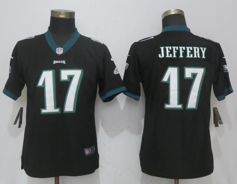 Women Philadelphia Eagles 17 Jeffery Black Vapor Untouchable Nike Player NFL Jerseys